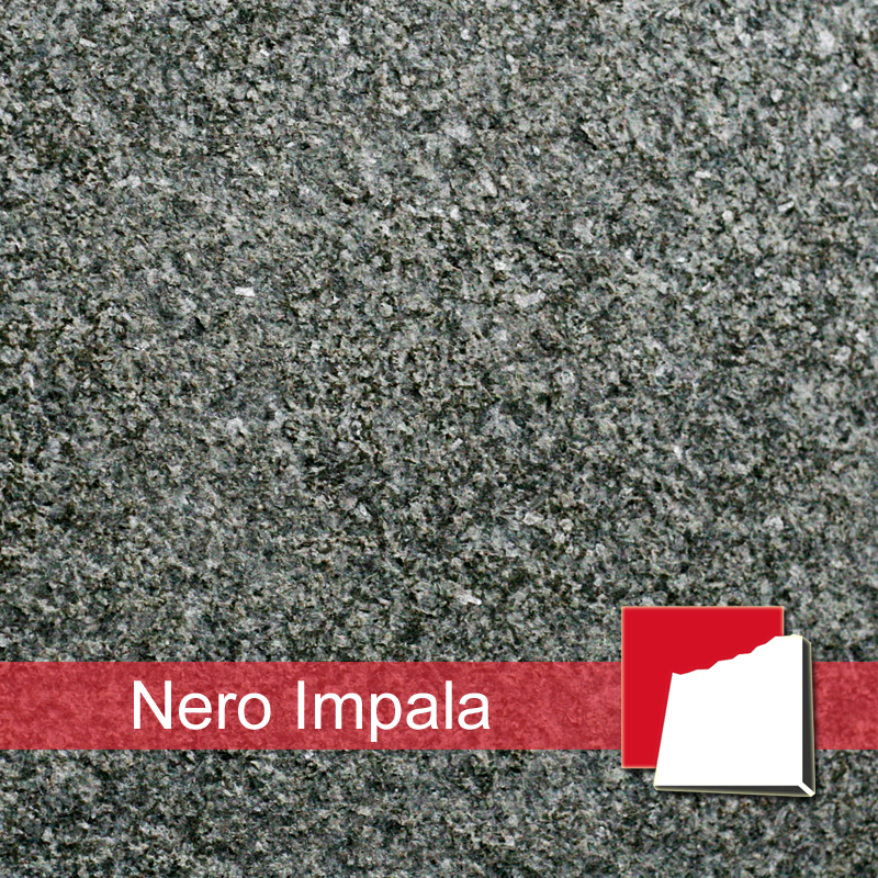Terrassenplatten Nero Impala