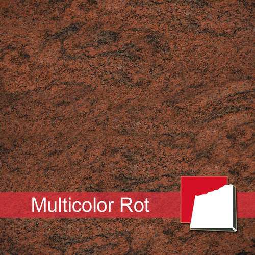 Multicolor Rot Granitplatten